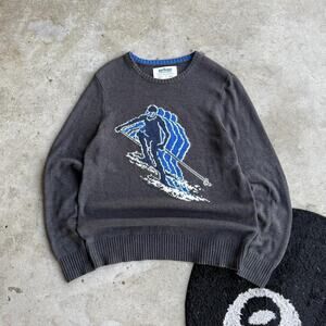 Y2K Vintage Urban Pipeline Surf Ski Knit Sweater